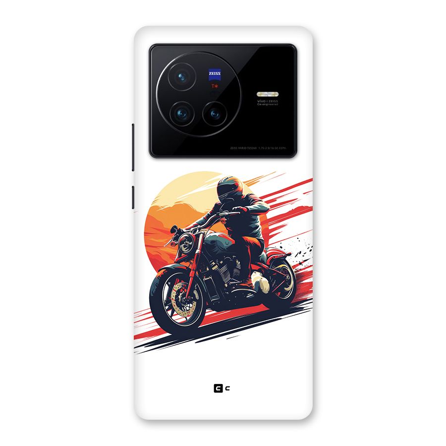 Retro Biker Back Case for Vivo X80
