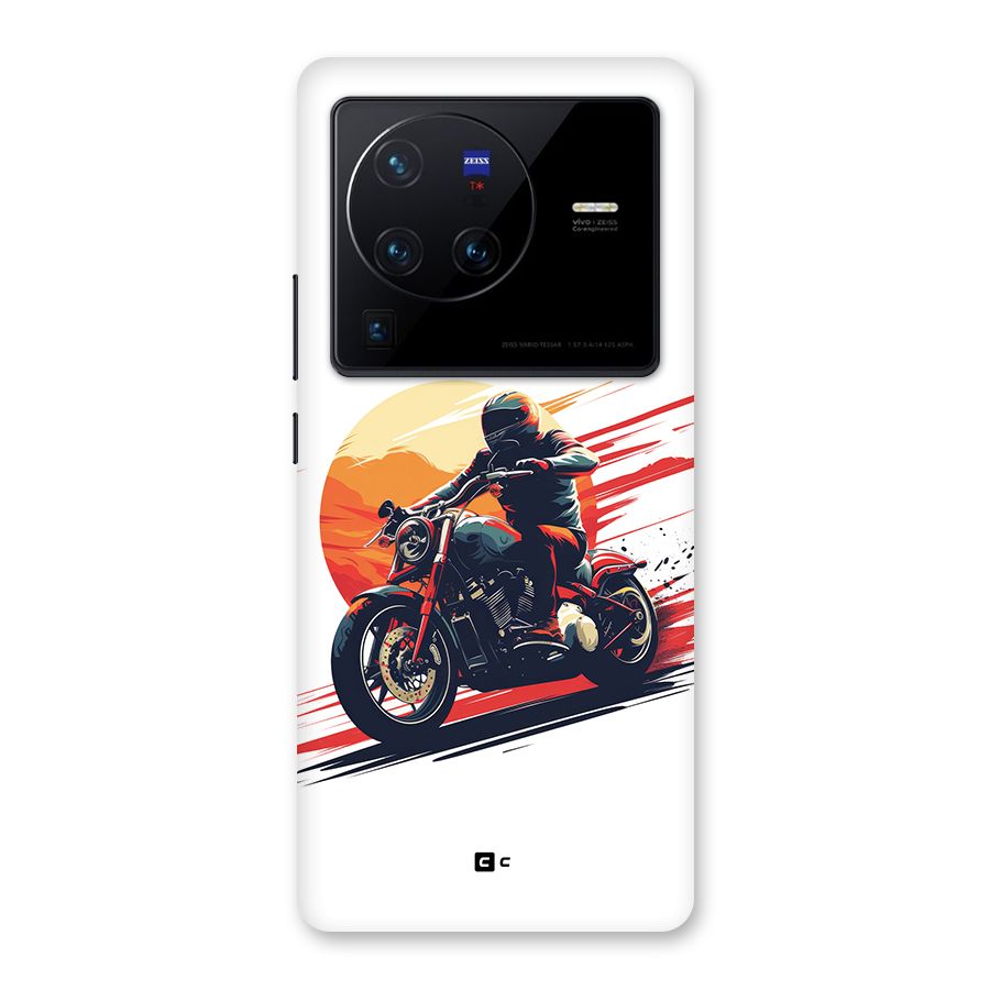 Retro Biker Back Case for Vivo X80 Pro