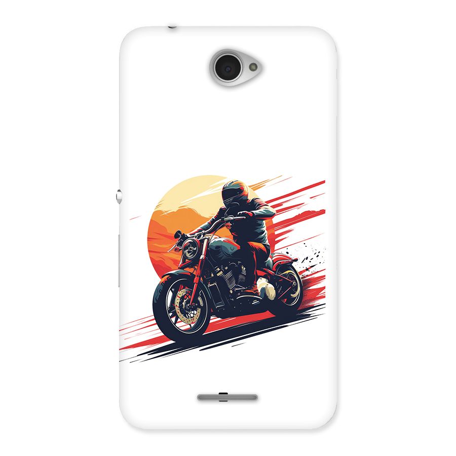 Retro Biker Back Case for Xperia E4