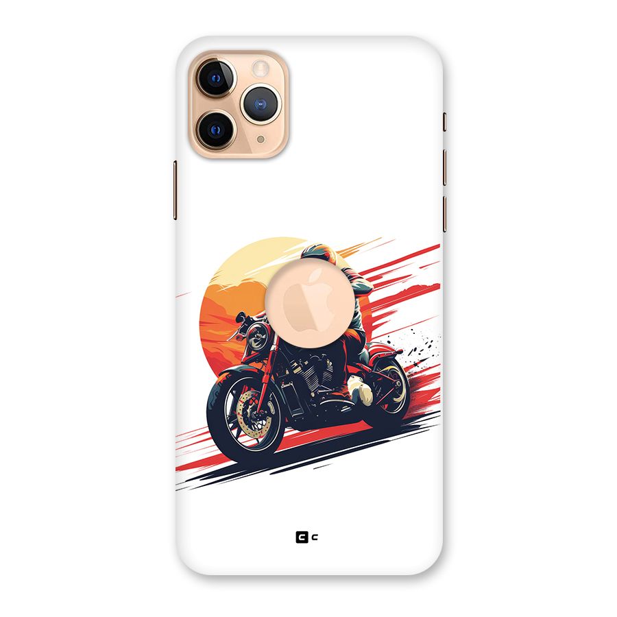 Retro Biker Back Case for iPhone 11 Pro Max Logo Cut