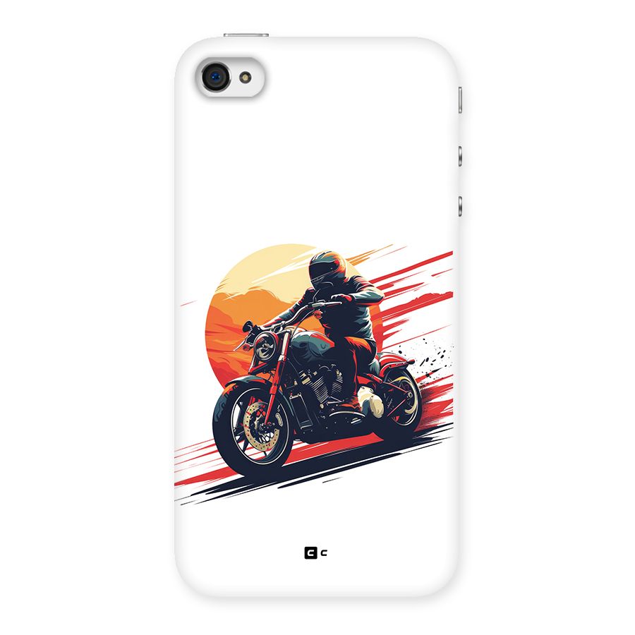 Retro Biker Back Case for iPhone 4 4s