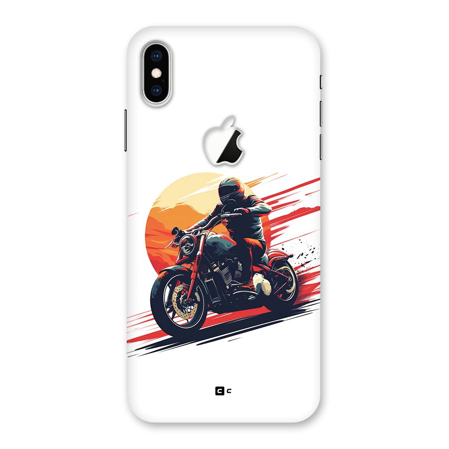 Retro Biker Back Case for iPhone XS Max Apple Cut