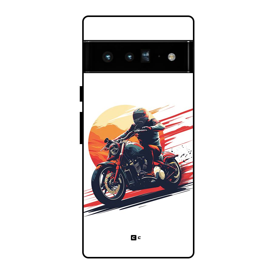 Retro Biker Glass Back Case for Google Pixel 6 Pro