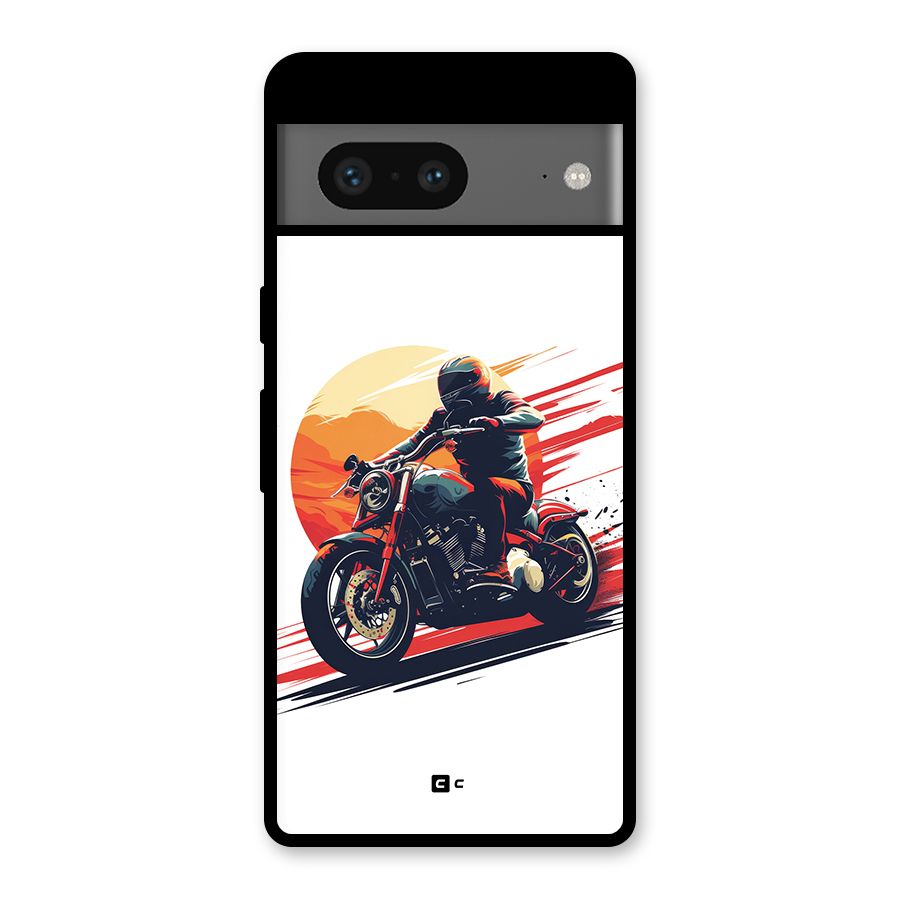 Retro Biker Glass Back Case for Google Pixel 7