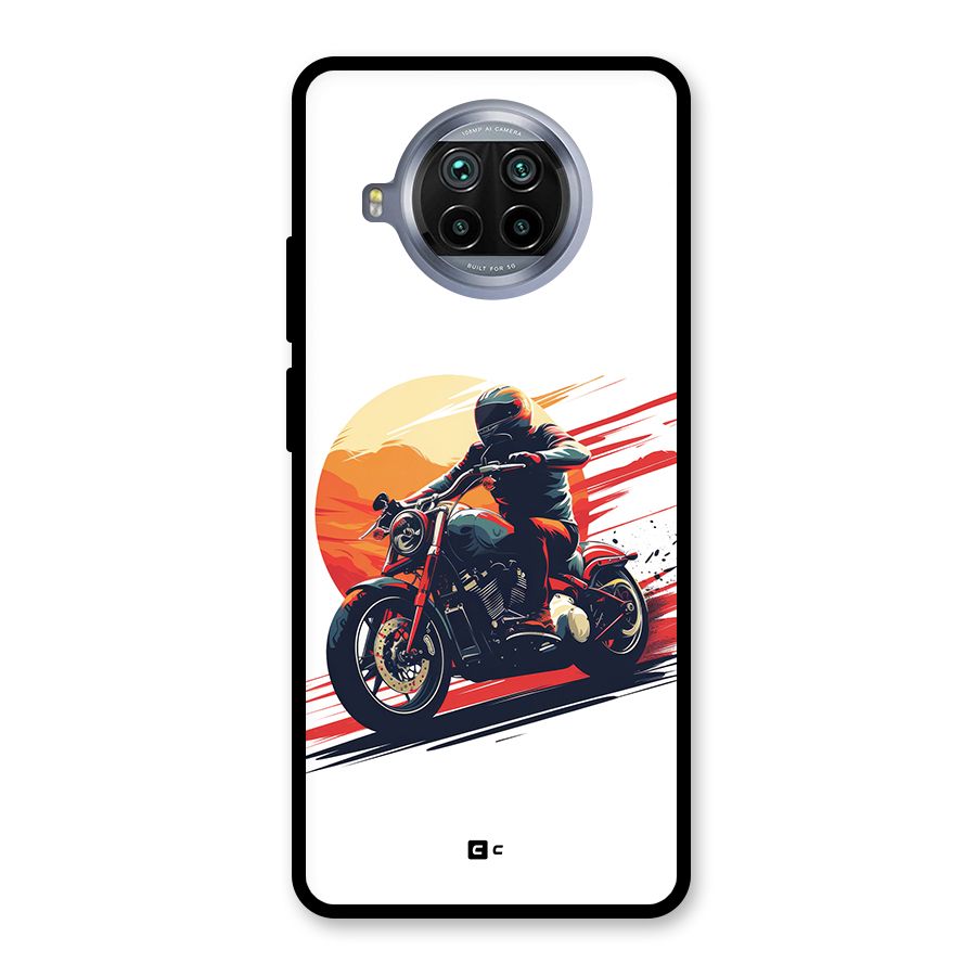Retro Biker Glass Back Case for Mi 10i