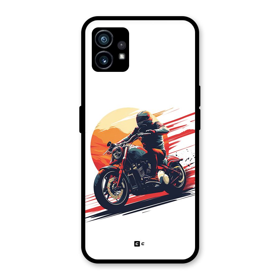 Retro Biker Glass Back Case for Nothing Phone 1