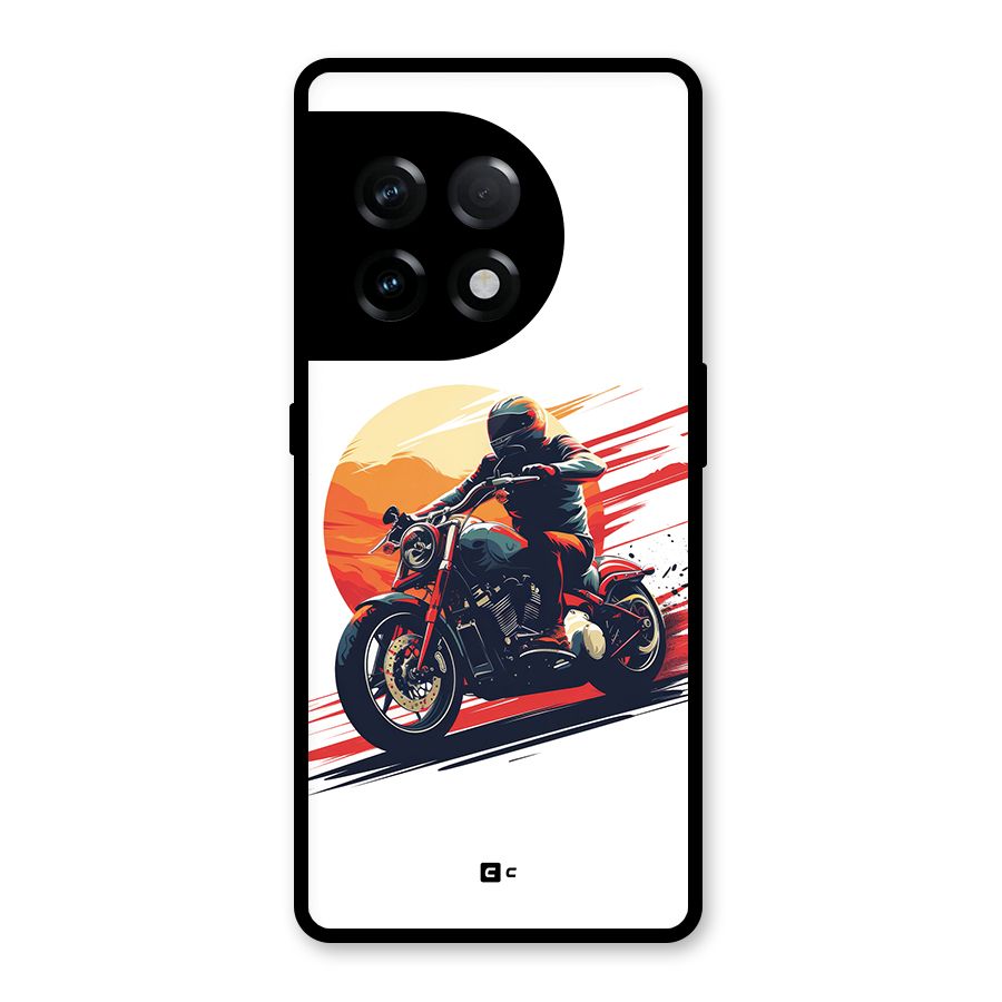 Retro Biker Glass Back Case for OnePlus 11R
