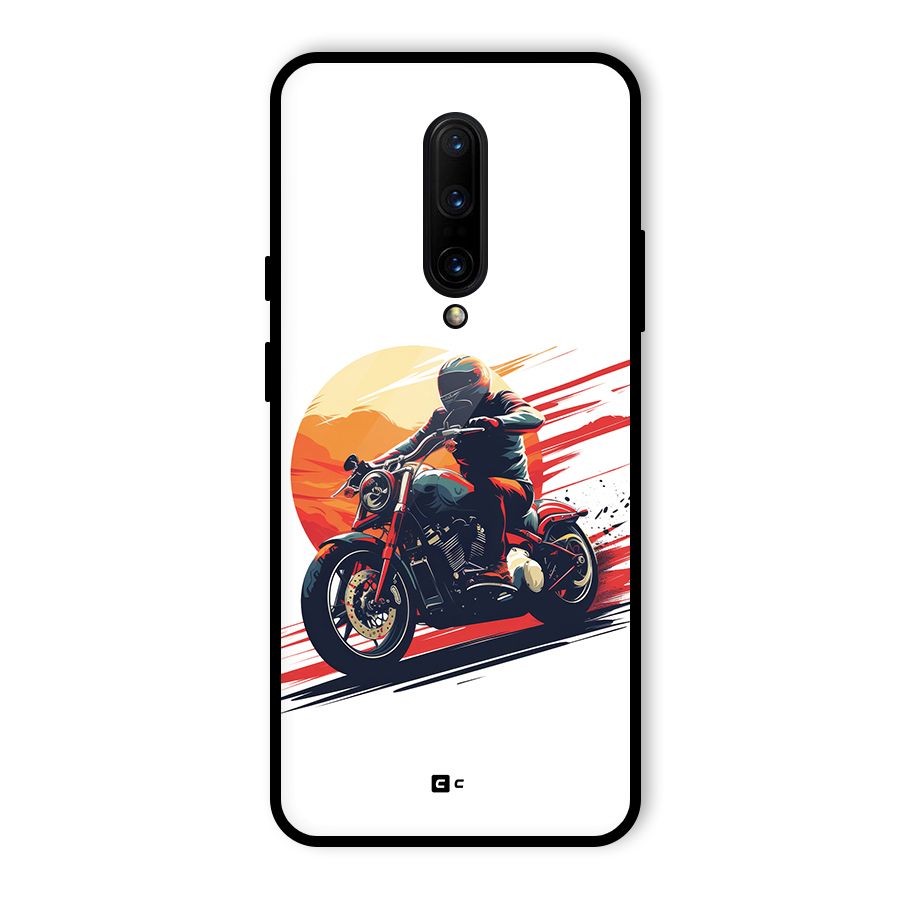 Retro Biker Glass Back Case for OnePlus 7 Pro