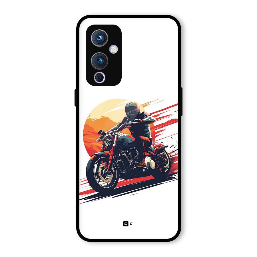 Retro Biker Glass Back Case for OnePlus 9