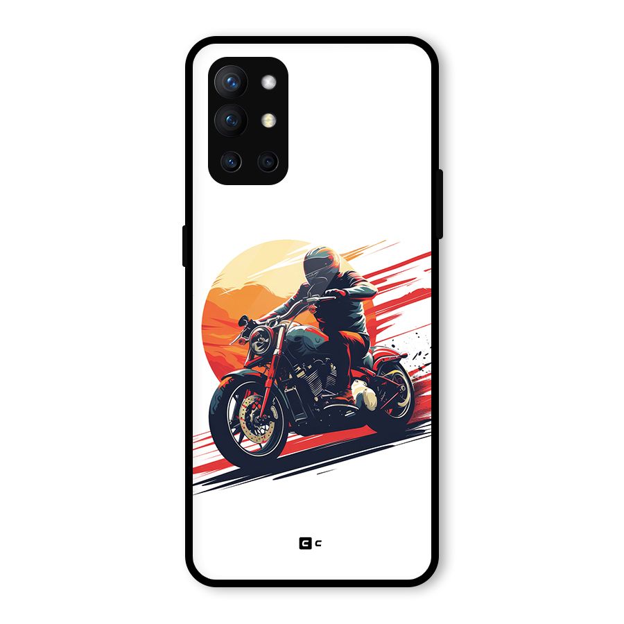 Retro Biker Glass Back Case for OnePlus 9R