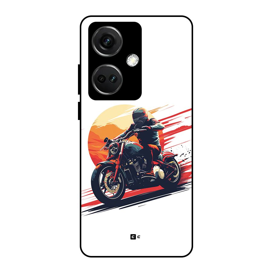 Retro Biker Glass Back Case for OnePlus Nord CE 3 5G