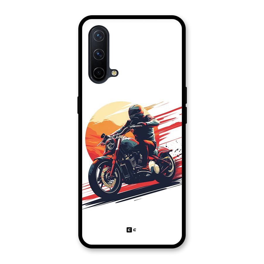 Retro Biker Glass Back Case for OnePlus Nord CE 5G