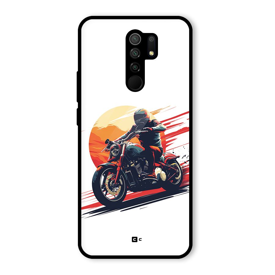 Retro Biker Glass Back Case for Poco M2