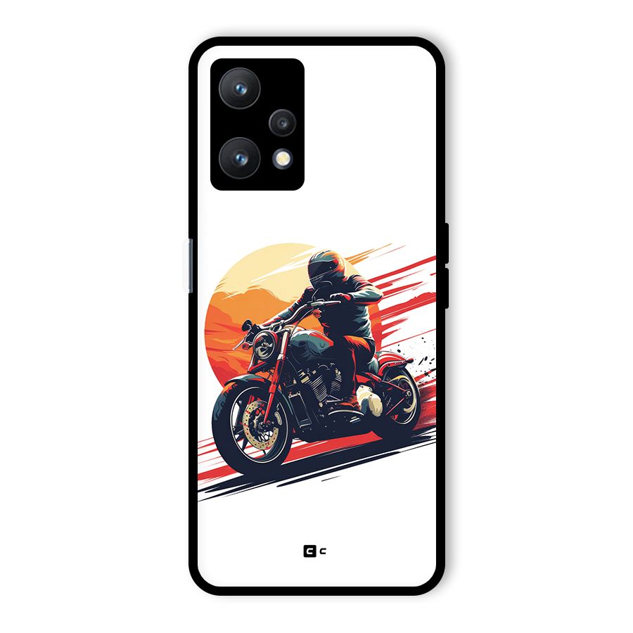 Retro Biker Glass Back Case for Realme 9 Pro 5G