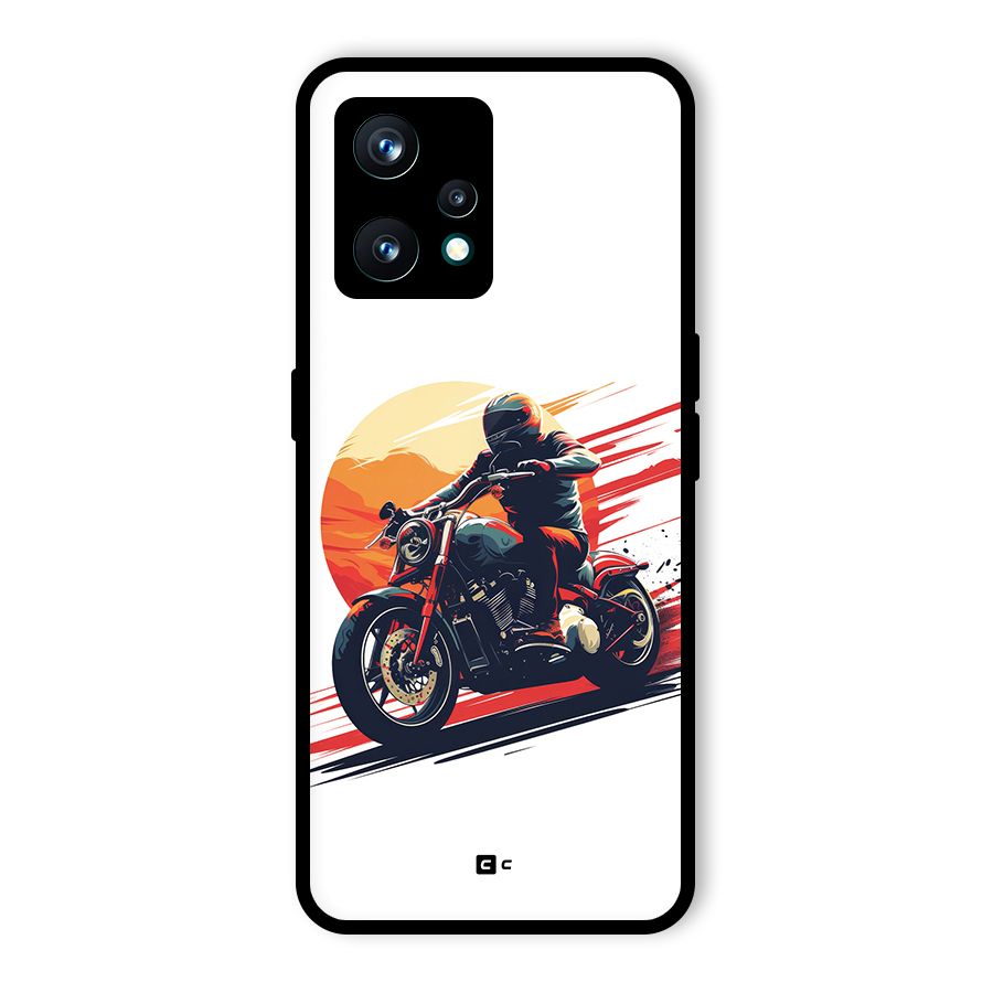 Retro Biker Glass Back Case for Realme 9 Pro Plus 5G
