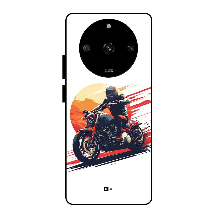 Retro Biker Glass Back Case for Realme Narzo 60 5G