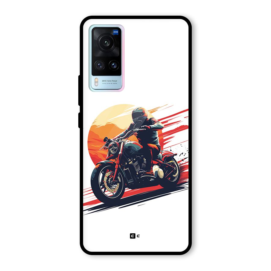 Retro Biker Glass Back Case for Vivo X60