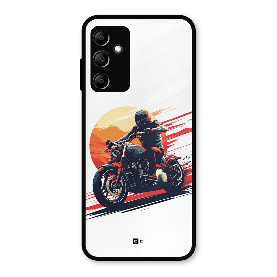 Retro Biker Metal Back Case for Galaxy A14 5G