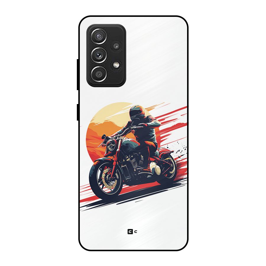 Retro Biker Metal Back Case for Galaxy A52