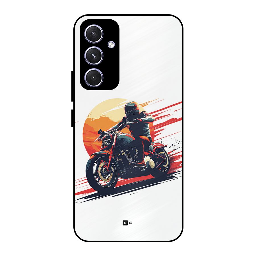 Retro Biker Metal Back Case for Galaxy A54