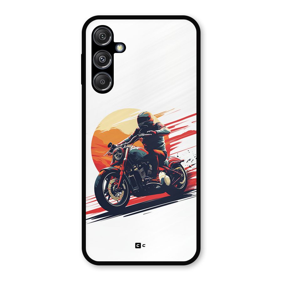 Retro Biker Metal Back Case for Galaxy M34 5G