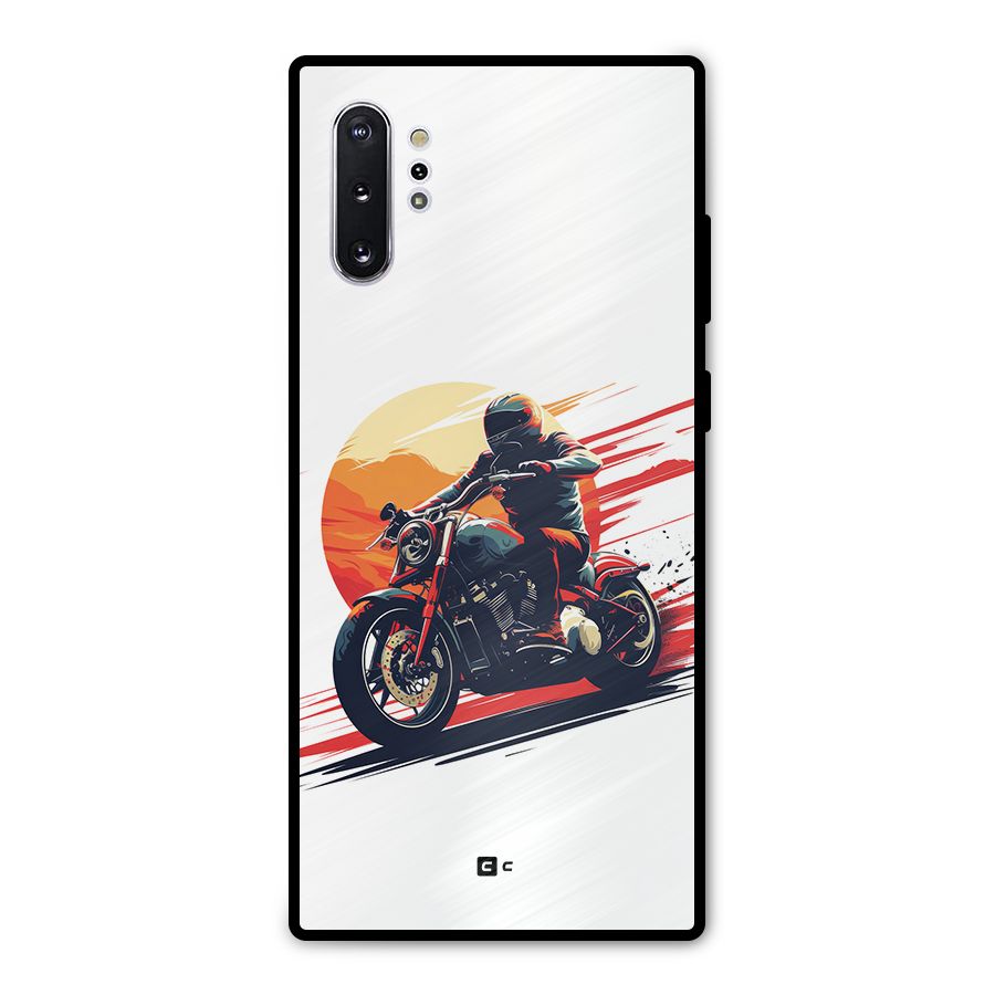 Retro Biker Metal Back Case for Galaxy Note 10 Plus