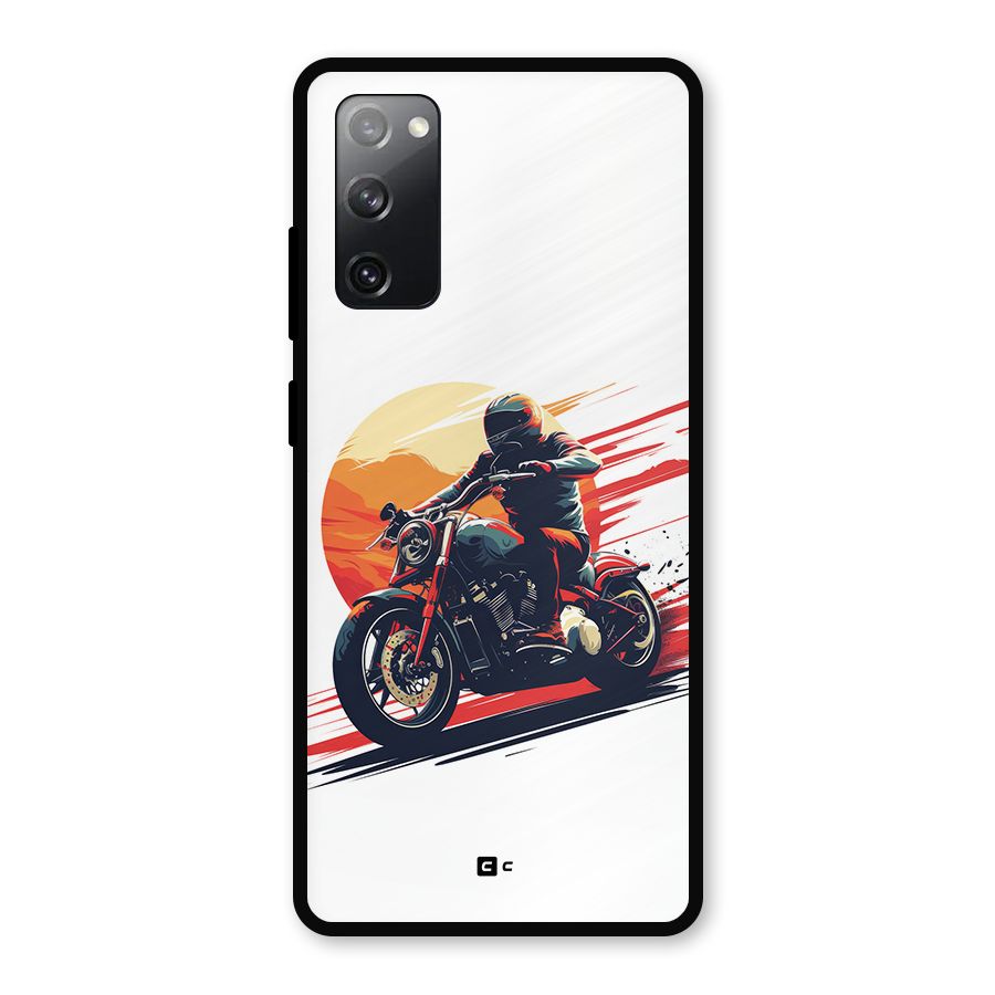 Retro Biker Metal Back Case for Galaxy S20 FE 5G