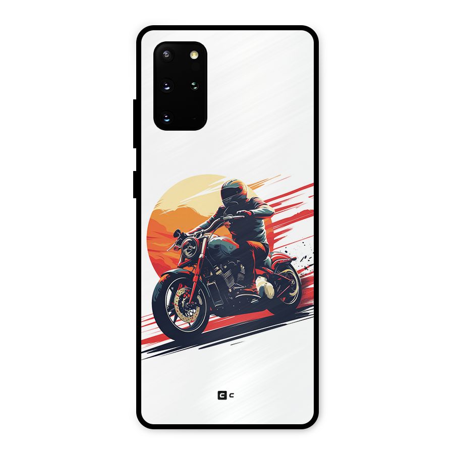 Retro Biker Metal Back Case for Galaxy S20 Plus