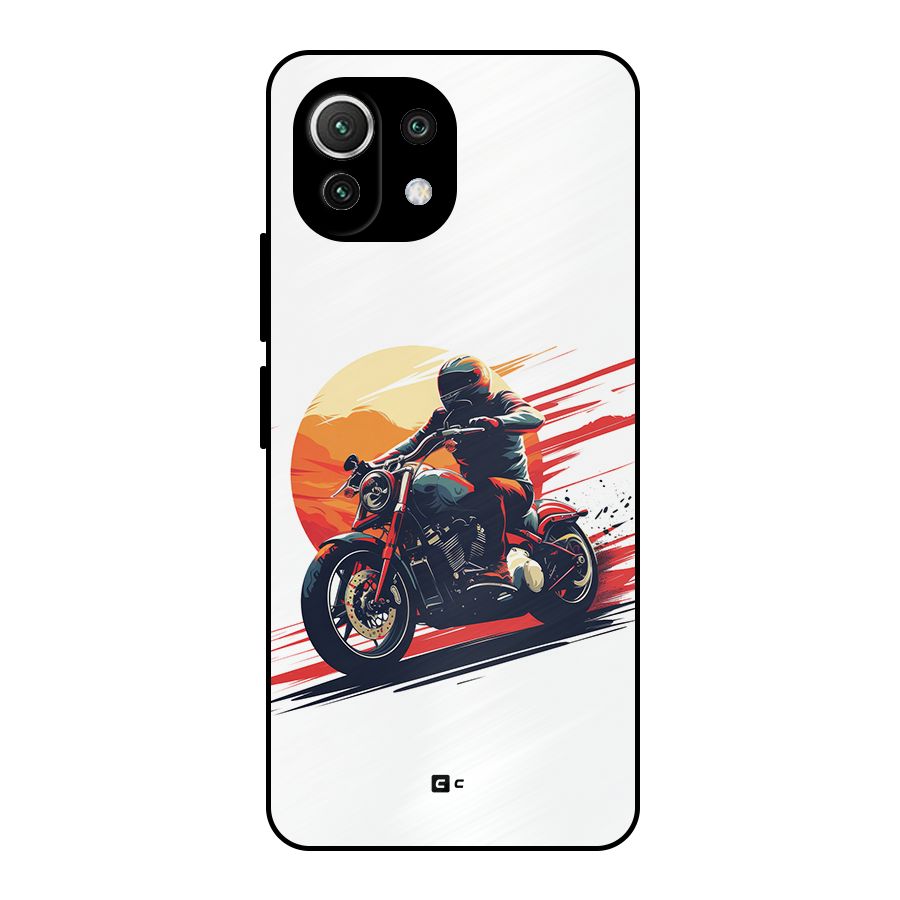 Retro Biker Metal Back Case for Mi 11 Lite NE 5G
