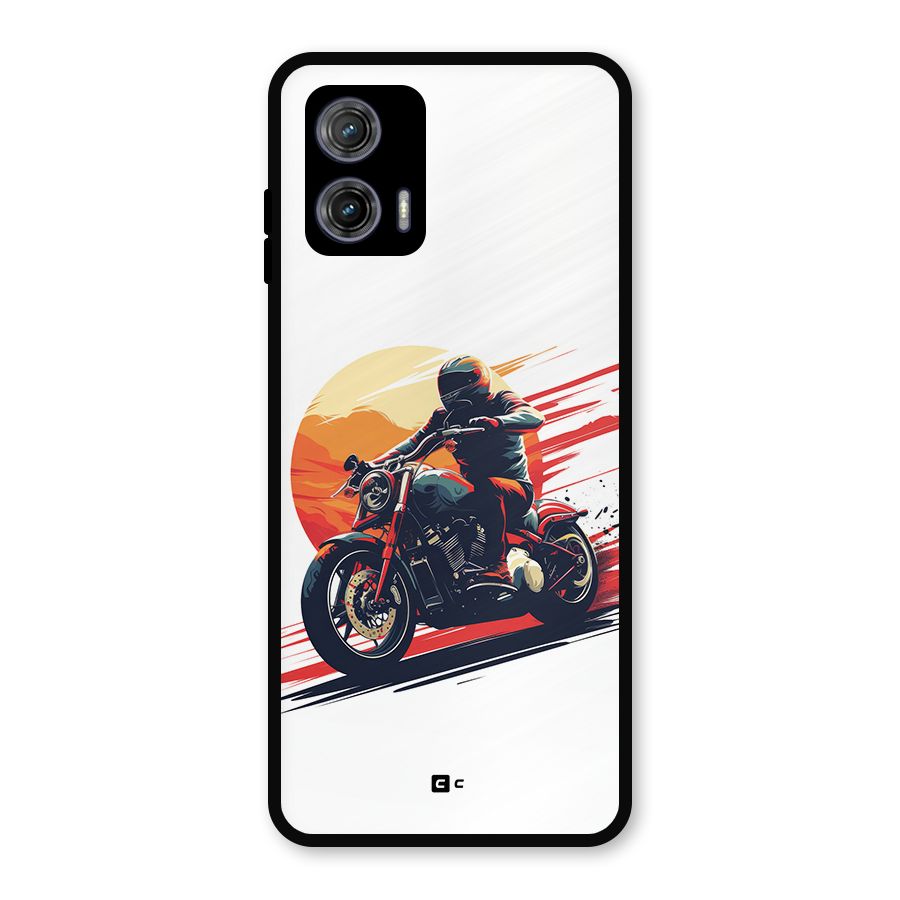 Retro Biker Metal Back Case for Moto G73