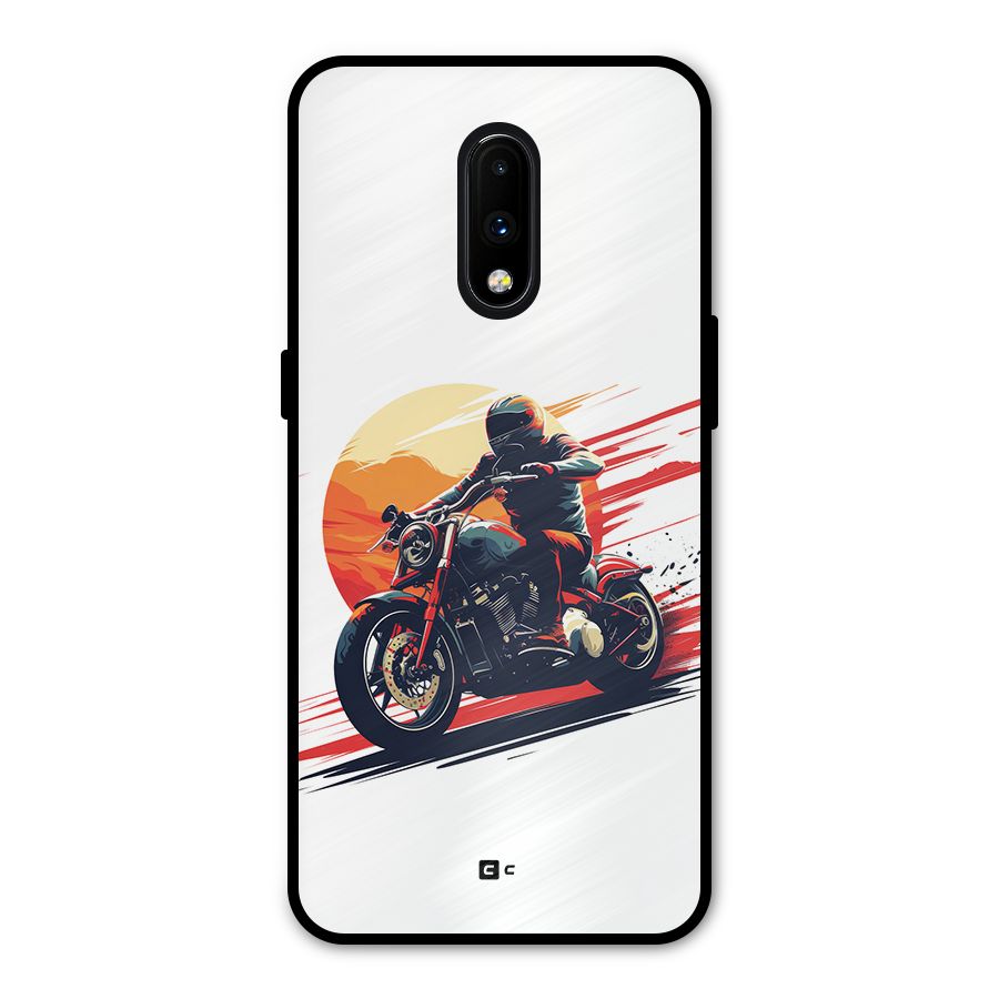 Retro Biker Metal Back Case for OnePlus 7