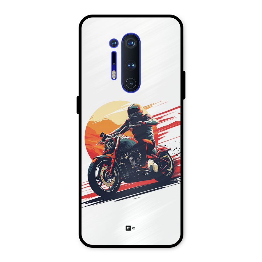 Retro Biker Metal Back Case for OnePlus 8 Pro