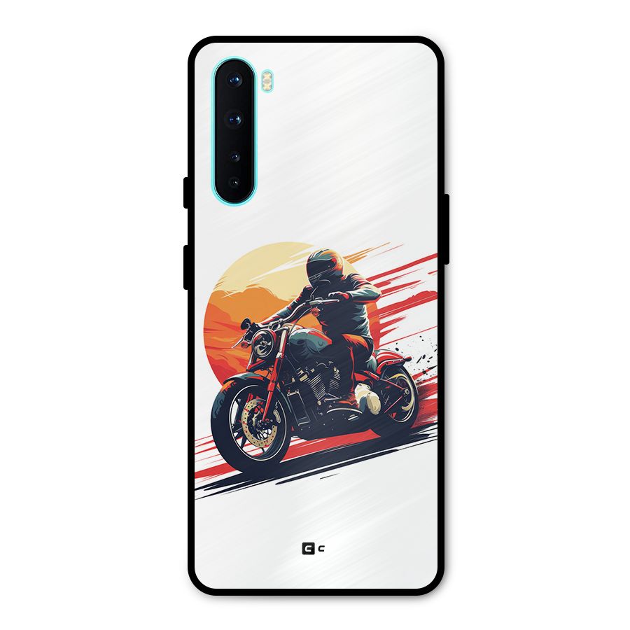 Retro Biker Metal Back Case for OnePlus Nord
