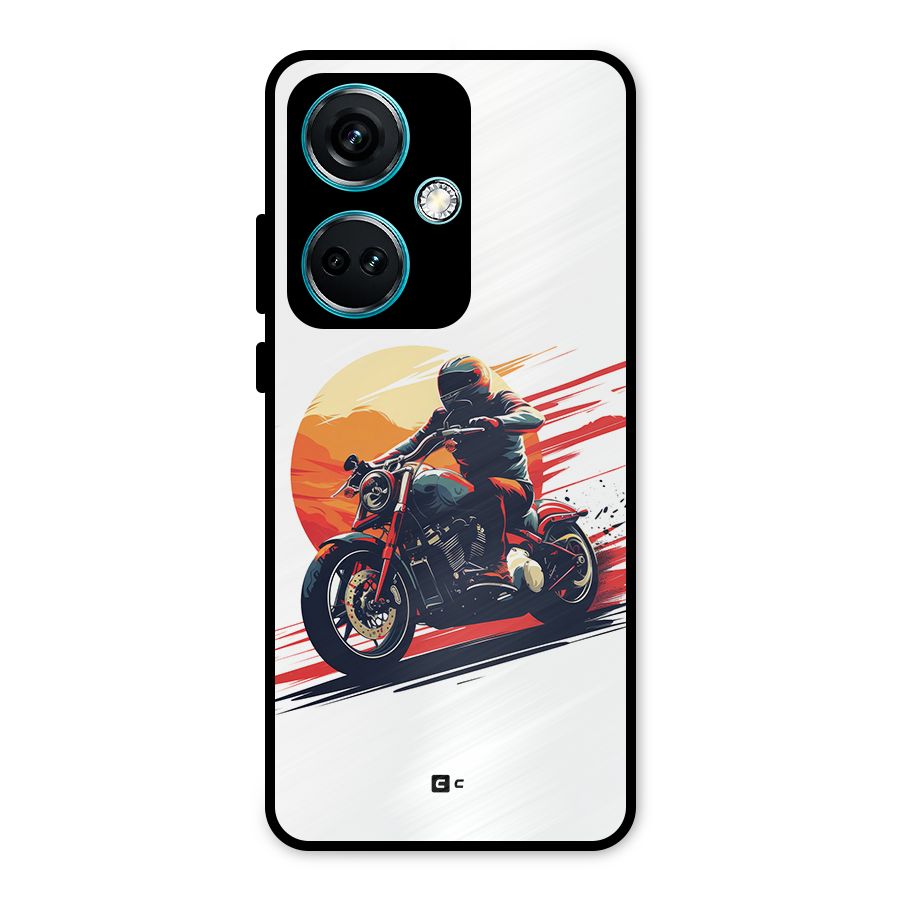 Retro Biker Metal Back Case for OnePlus Nord CE 3 5G