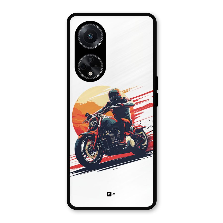 Retro Biker Metal Back Case for Oppo F23