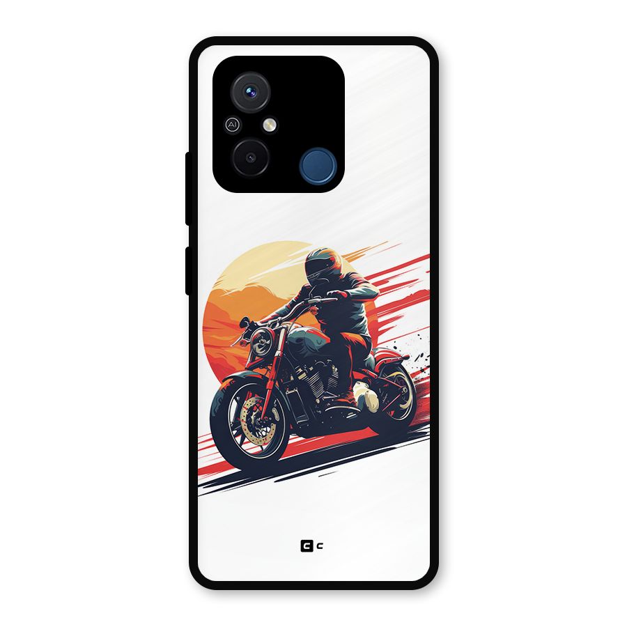 Retro Biker Metal Back Case for Poco C55
