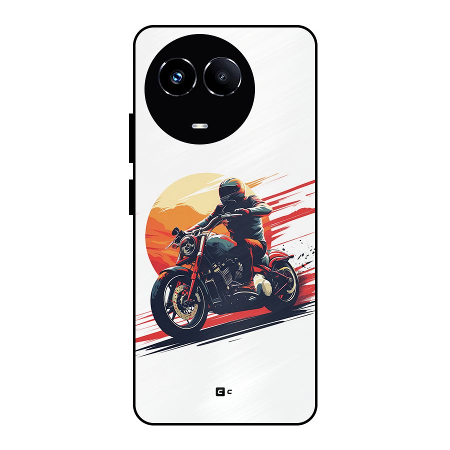 Retro Biker Metal Back Case for Realme 11 5G