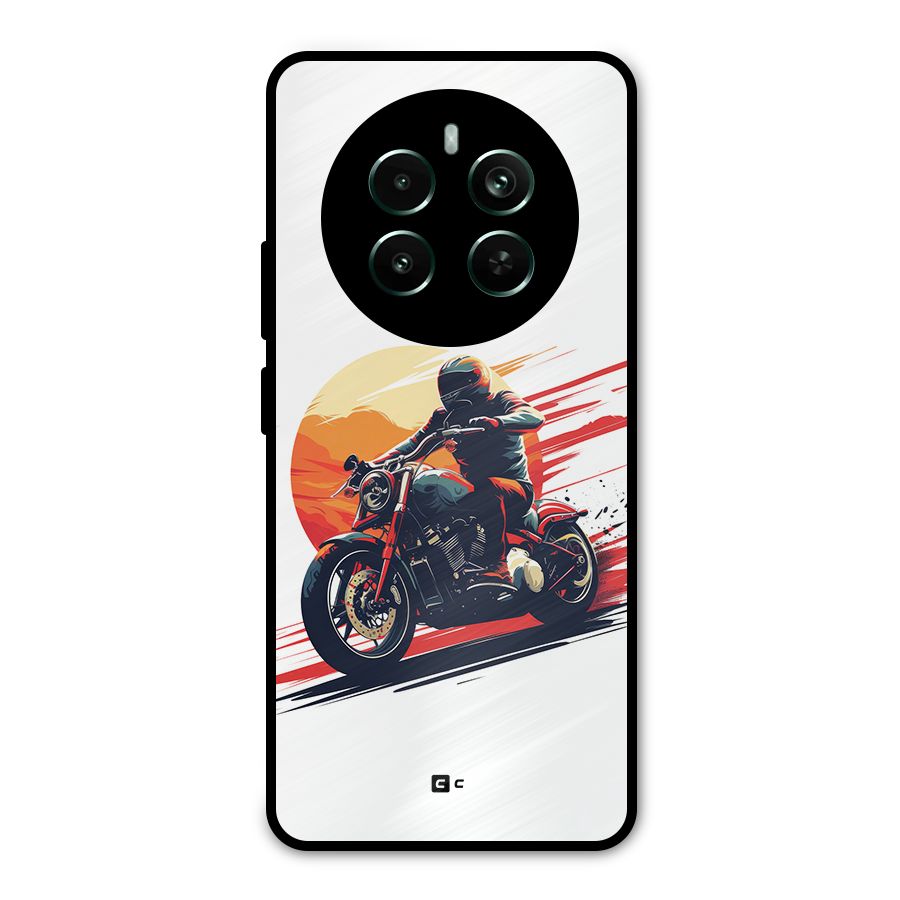 Retro Biker Metal Back Case for Realme 12 Plus