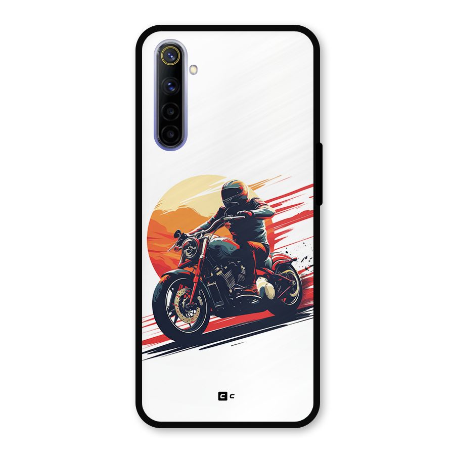 Retro Biker Metal Back Case for Realme 6i