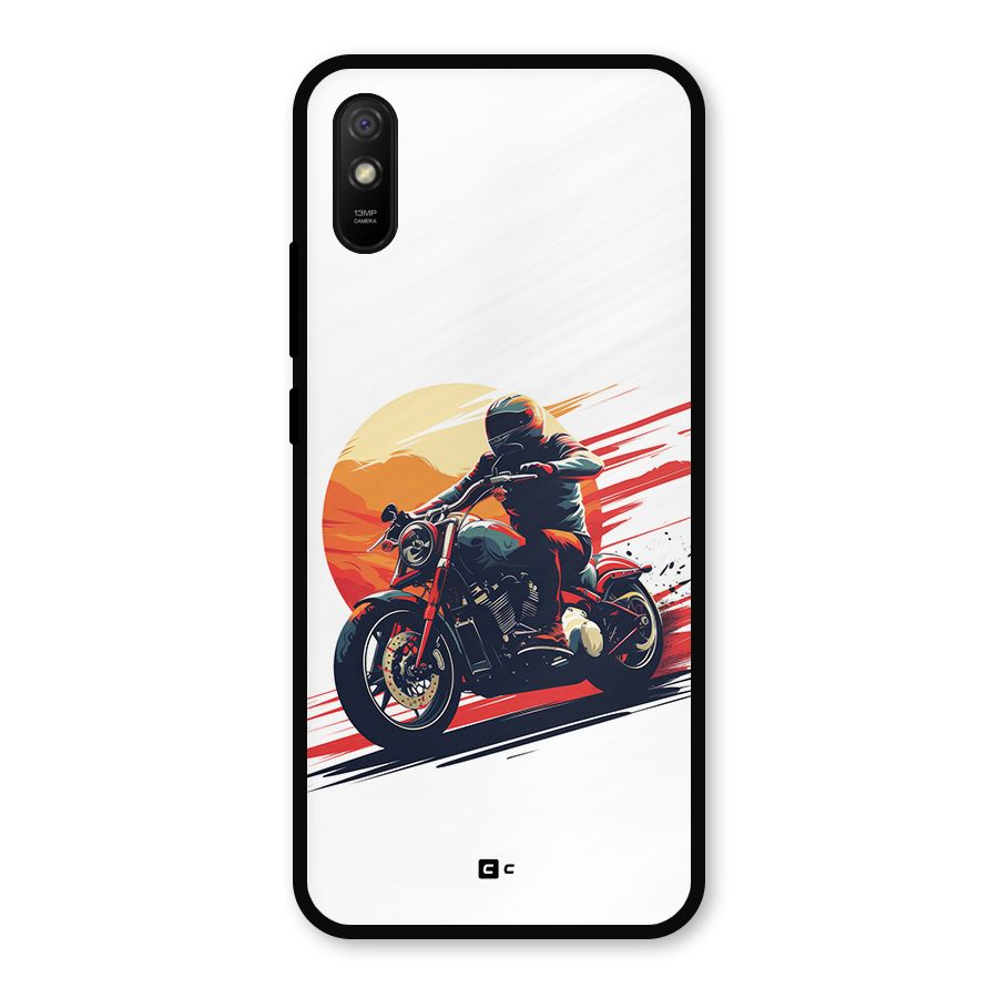 Retro Biker Metal Back Case for Redmi 9i