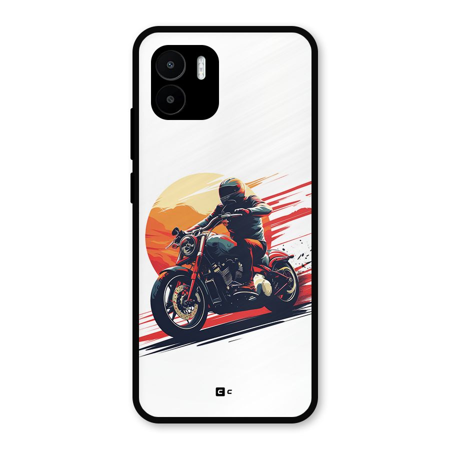 Retro Biker Metal Back Case for Redmi A2