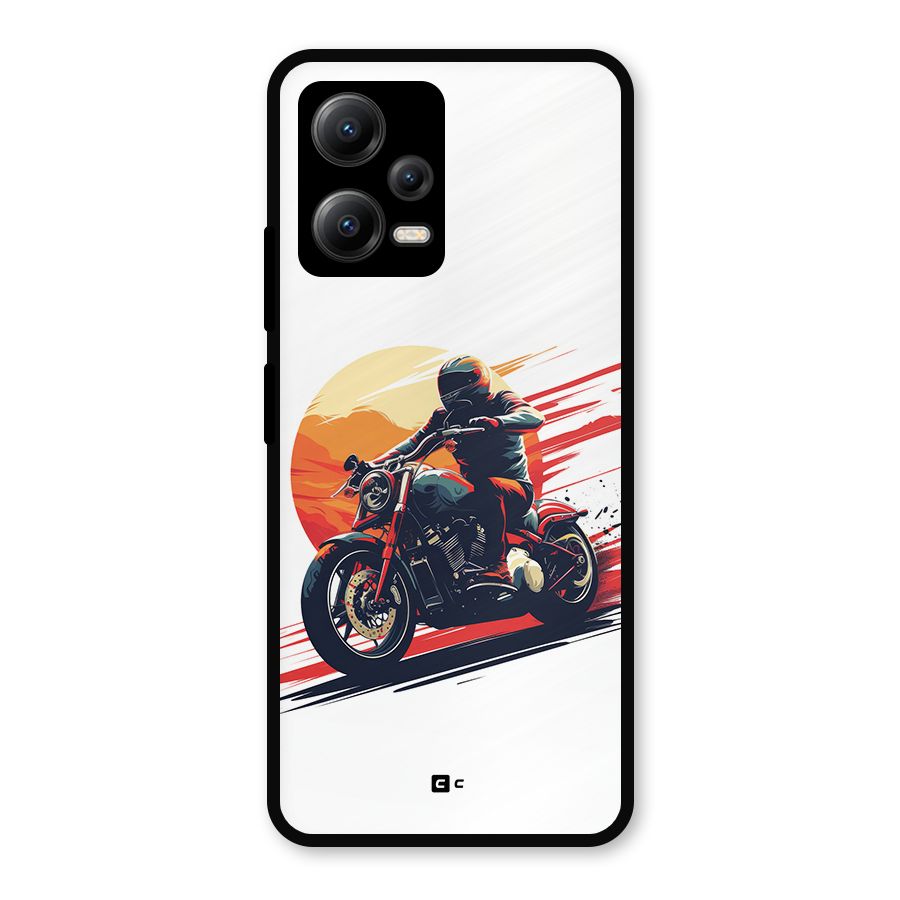 Retro Biker Metal Back Case for Redmi Note 12 5G