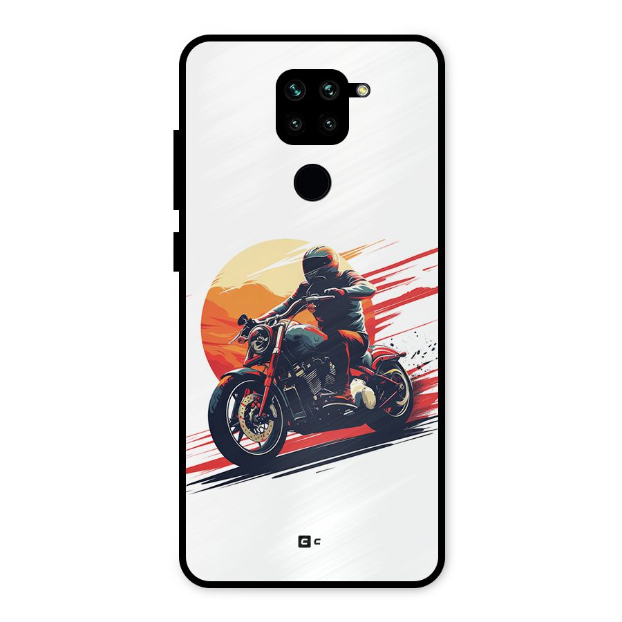 Retro Biker Metal Back Case for Redmi Note 9