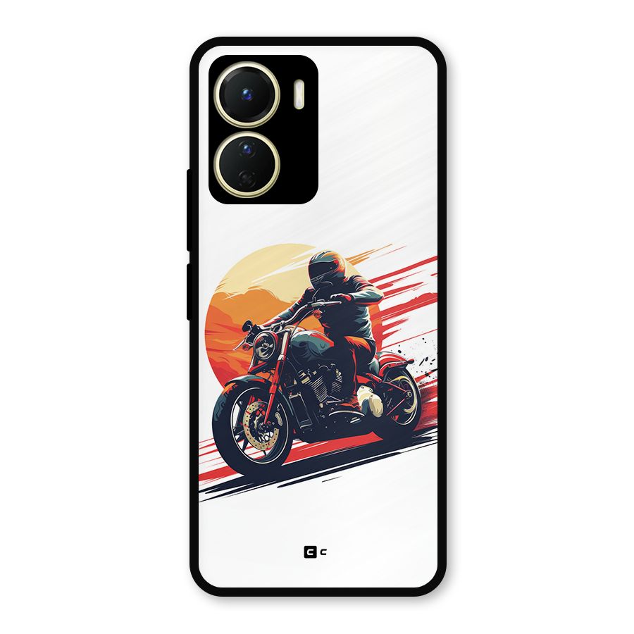 Retro Biker Metal Back Case for Vivo T2x