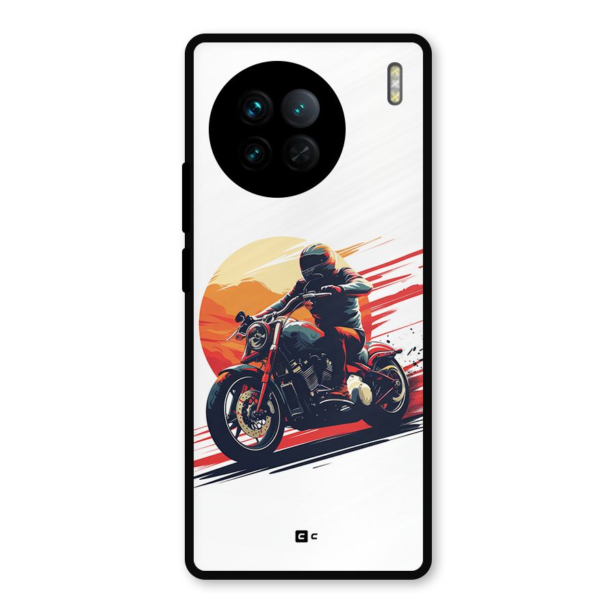 Retro Biker Metal Back Case for Vivo X90