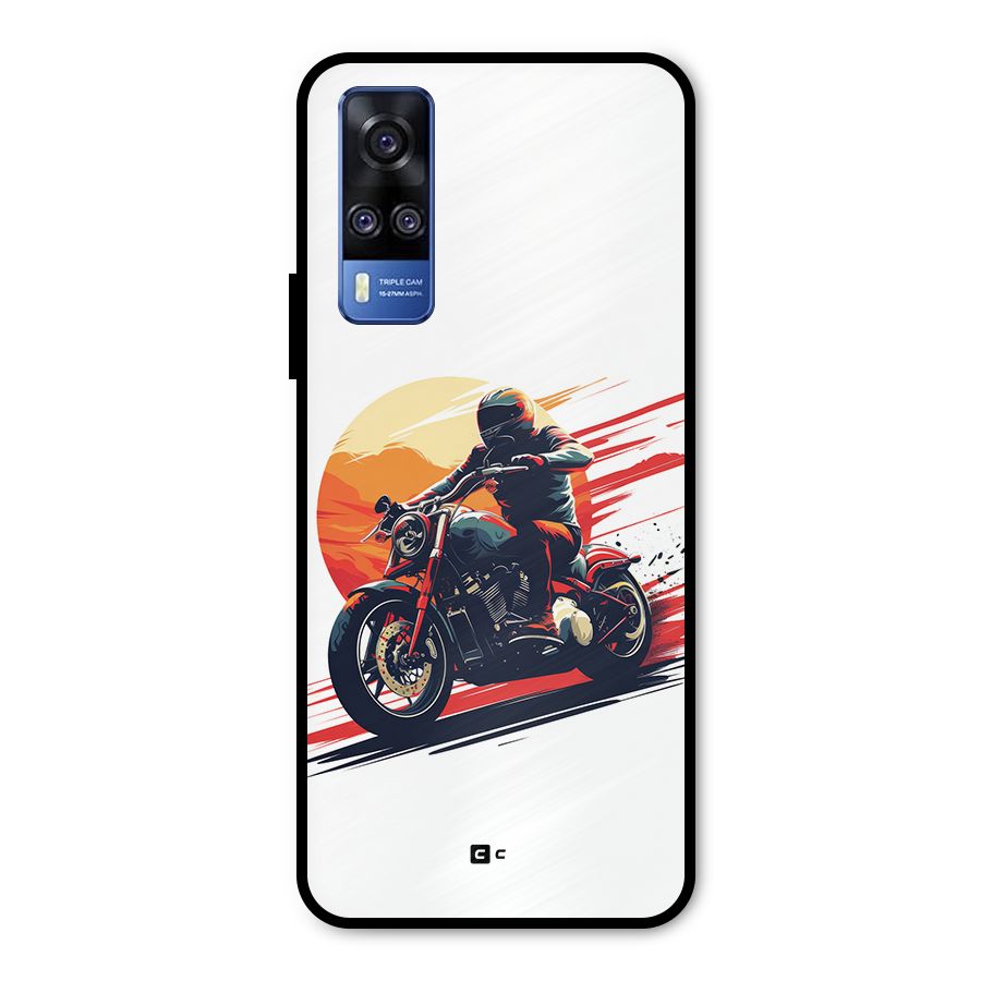 Retro Biker Metal Back Case for Vivo Y31