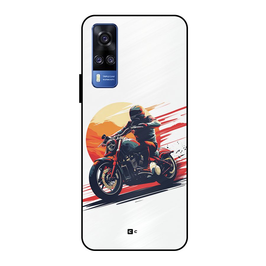 Retro Biker Metal Back Case for Vivo Y51