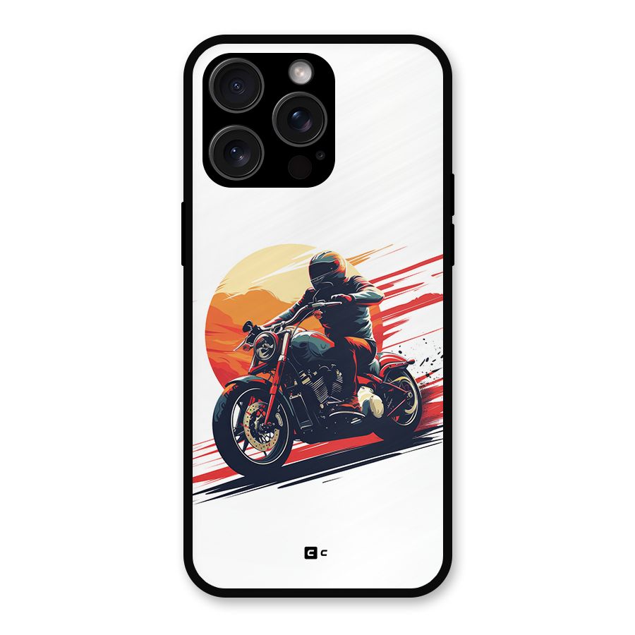 Retro Biker Metal Back Case for iPhone 15 Pro Max