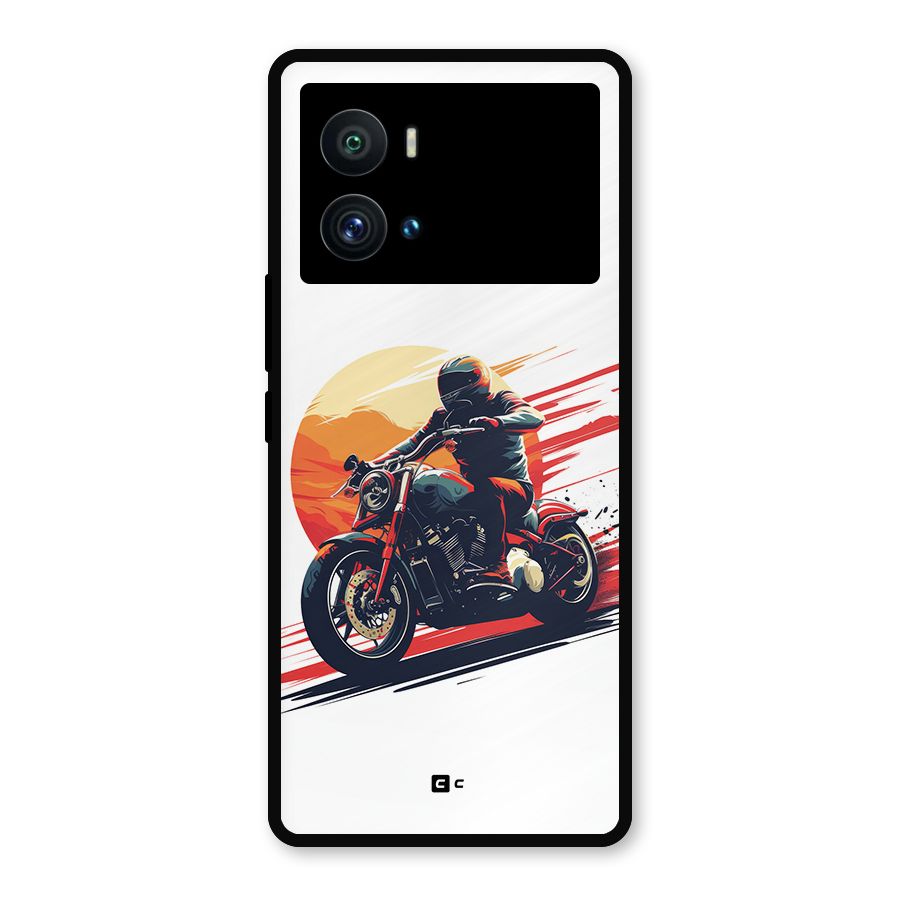 Retro Biker Metal Back Case for iQOO 9 Pro