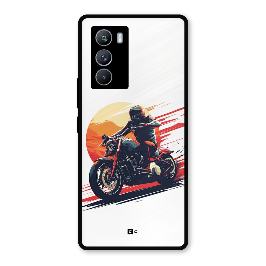 Retro Biker Metal Back Case for iQOO 9 SE